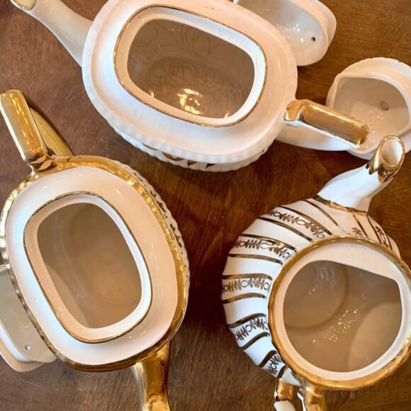 Stunning vintage gold Sadler and Georgian Gibsons teapots 👑 - Picture 6 of 8
